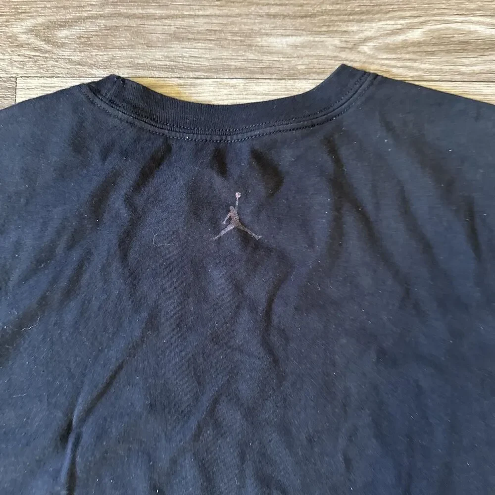 Vintage Nike Air Jordan Short Sleeve Shirt Men’s XL Black #23 Jumpman Logo
